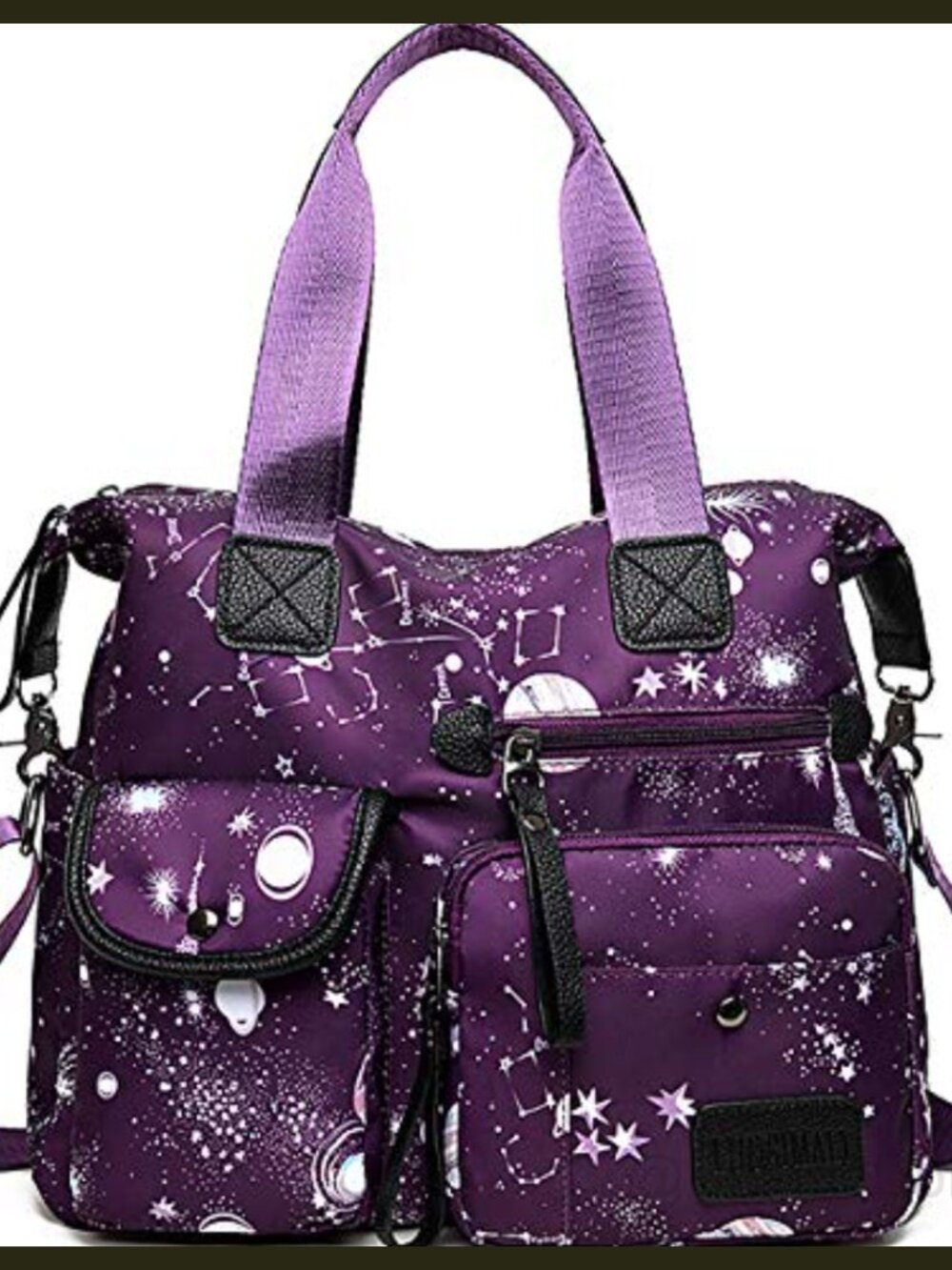 Nylon Tote Bag Satchel Top Handle Crossbody Work Nurse Bag